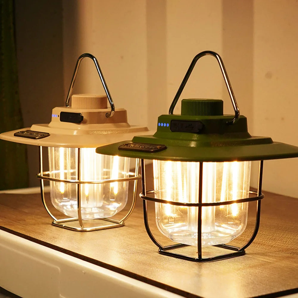 LED Camping Light Retro Hanging Tent Lamp - PL Online Boutique