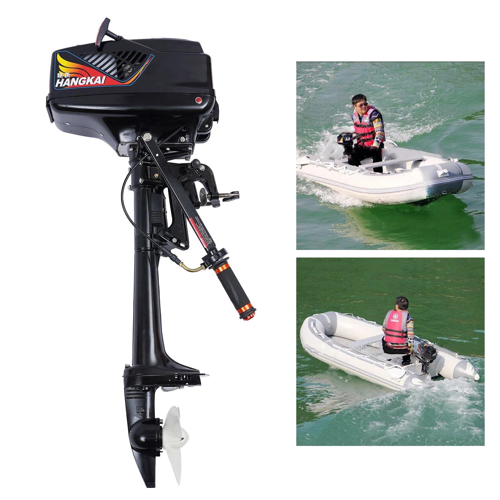 2-Stroke 3.5HP/3.6HP/6HP/ 12HP/18HP Outboard Motor Engine Fishing Boat - PL Online Boutique