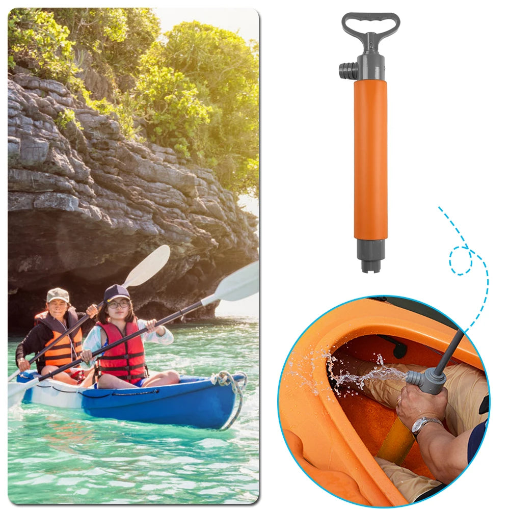 46cm Kayak Manual Water Pump Canoe Floating Hand Bilge Pump Boat Accessories - PL Online Boutique