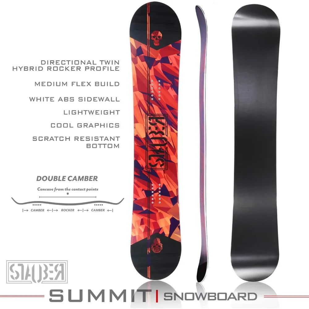 Summit Snowboard & Binding Package Size 128, 133, 138, 143, 148,153,158,161- Best All-Terrain