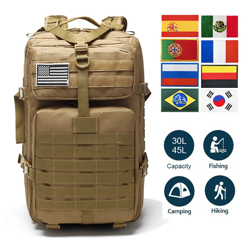 30L 50L Military Men Travel Backpack Outdoor Military Bag - PL Online Boutique