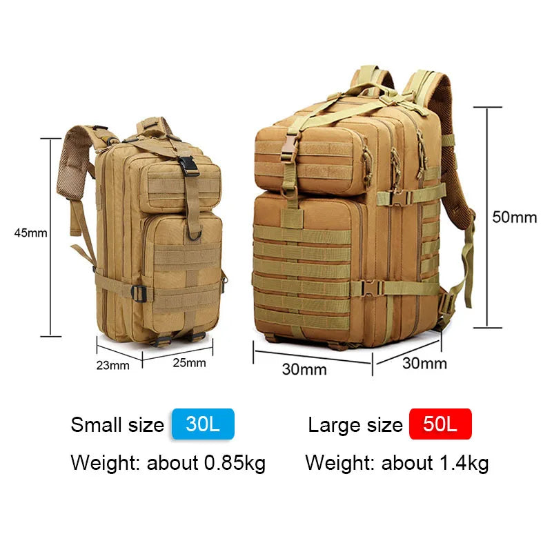 30L 50L Military Men Travel Backpack Outdoor Military Bag - PL Online Boutique