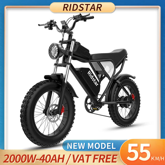 Ridstar Q20 Electric Bike 2000W 48V 40AH