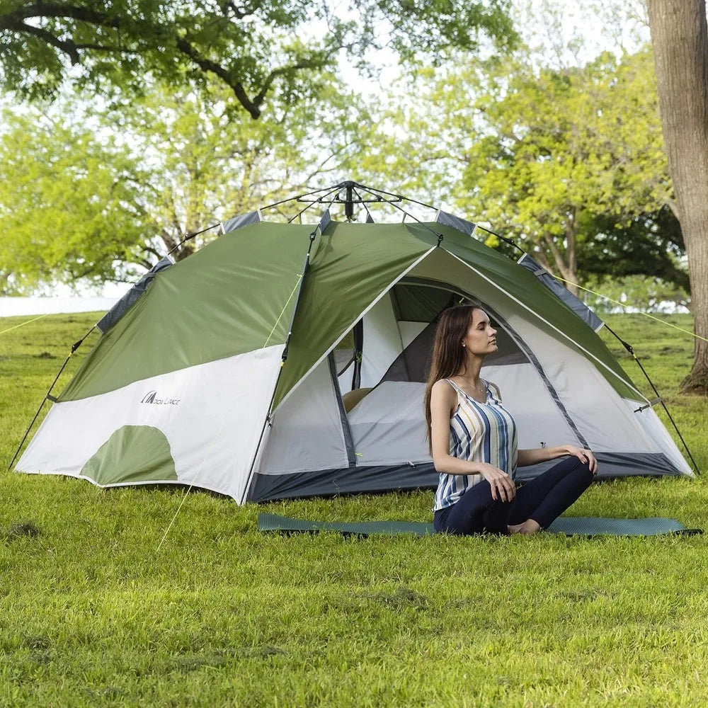 Family Camping Tent for 4 Person Portable Instant Tent Automatic Tent Waterproof Windproof - PL Online Boutique