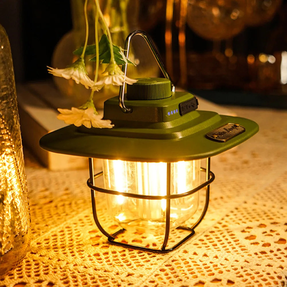 LED Camping Light Retro Hanging Tent Lamp - PL Online Boutique