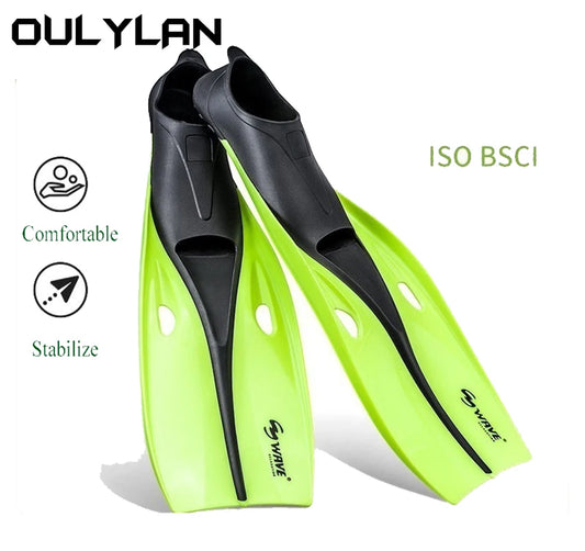 Oulylan Professional Diving Fins Training Mono Full Pocket Swimming Snorkeling