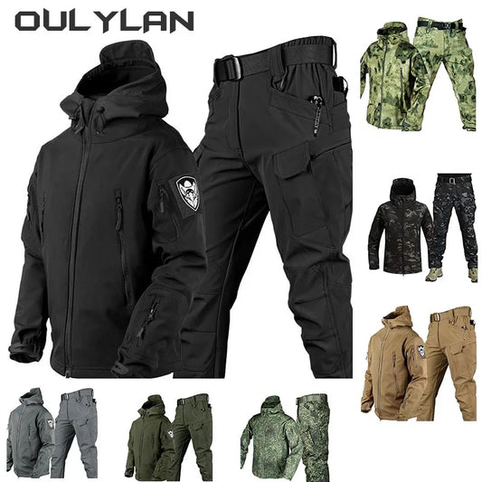 Outdoor Shark Skin Warmth Jackets Pants Set - PL Online Boutique