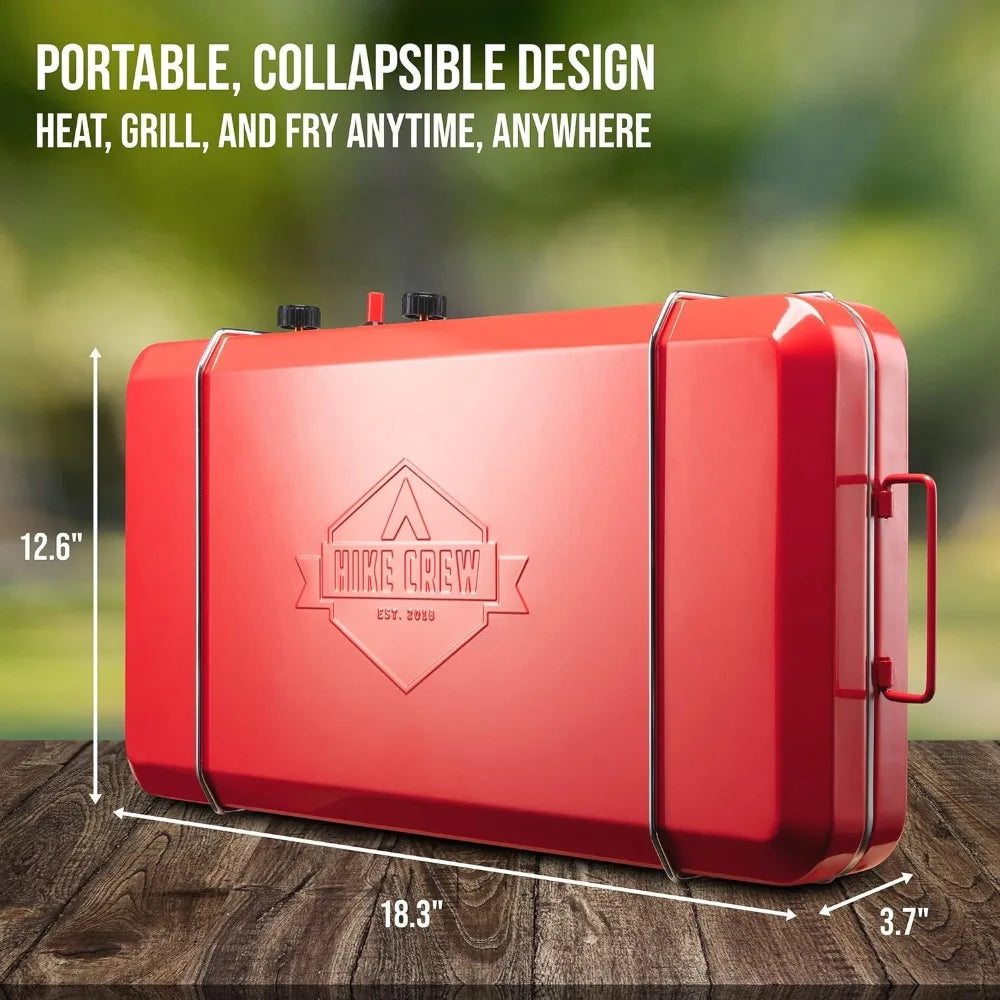 Gas Camping Stove | Portable Double Propane Burner - PL Online Boutique