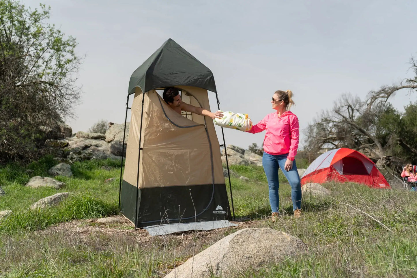 Ozark Trail Hazel Creek Lighted Privacy Tent - PL Online Boutique