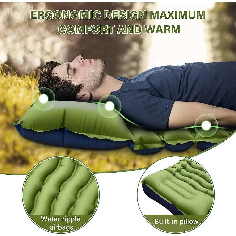 Camping Sleeping Mat with Pillow Built-in - PL Online Boutique