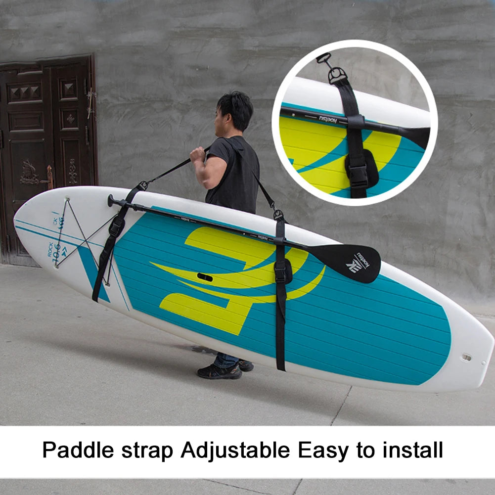 1-3sets Portable Surfboard Shoulder Carry Sling Adjustable SUP Paddle Board Shoulder Strap Surf Paddle Board Carrier Accessories