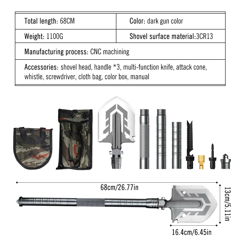 Portable Folding Shovel Multi-function - PL Online Boutique