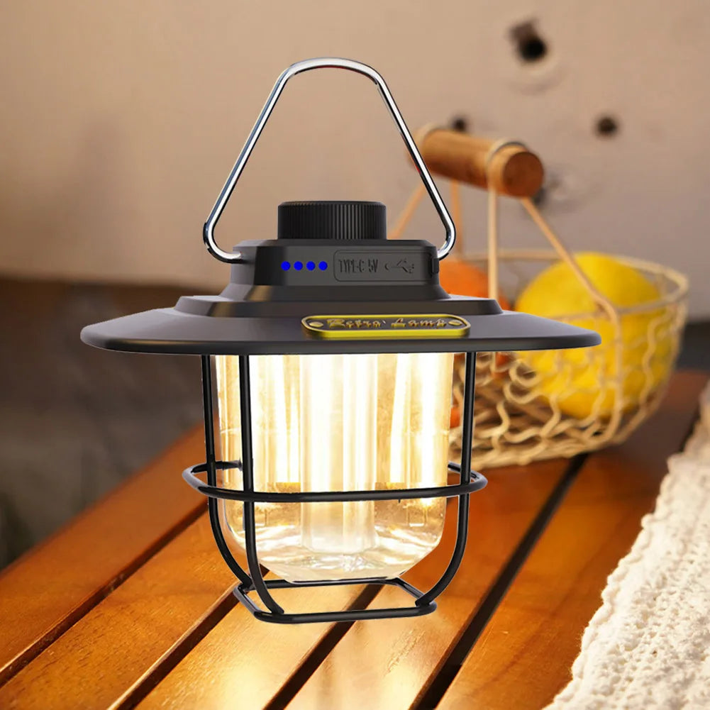 LED Camping Light Retro Hanging Tent Lamp - PL Online Boutique